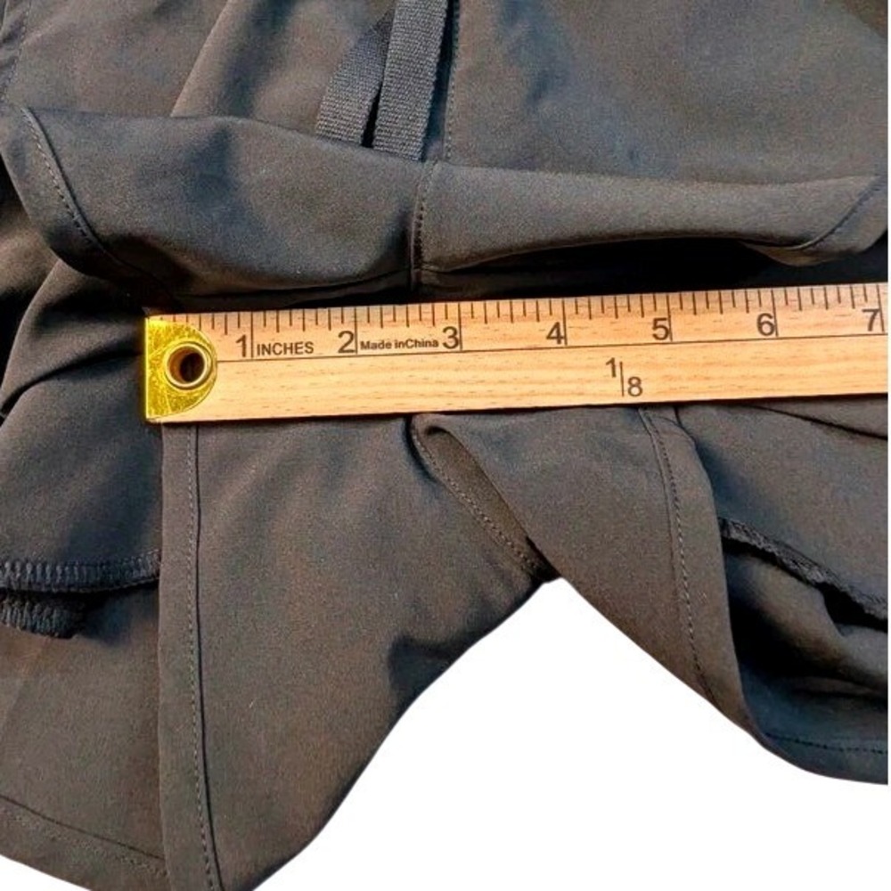 JoyLab Black Pleated Side Woven Athletic Shorts Size XS 3" Inseam Flowy Running - Picture 6 of 10